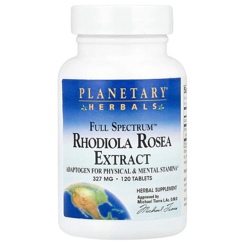 <img alt="Planetary Herbals, Full Spectrum Rhodiola Rosea Extract, 120 Tablets (327 mg per Tablet)" title="Planetary Herbals, Full Spectrum Rhodiola Rosea Extract, 120 Tablets (327 mg per Tablet),021078105589"