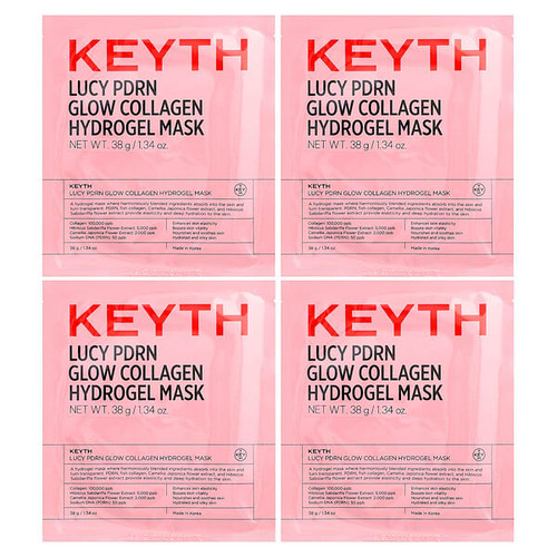<img alt="KEYTH, Lucy PDRN Glow Collagen Hydrogel Beauty Mask, 4 Sheets, 1.34 oz (38 g) Each" title="KEYTH, Lucy PDRN Glow Collagen Hydrogel Beauty Mask, 4 Sheets, 1.34 oz (38 g) Each,8809888883543"