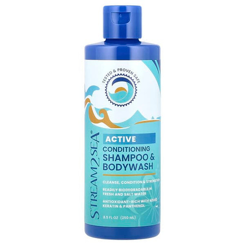 <img alt="Stream2Sea, Active Conditioning Shampoo & Bodywash, 8.5 fl oz (250 ml)" title="Stream2Sea, Active Conditioning Shampoo & Bodywash, 8.5 fl oz (250 ml),851061006421"