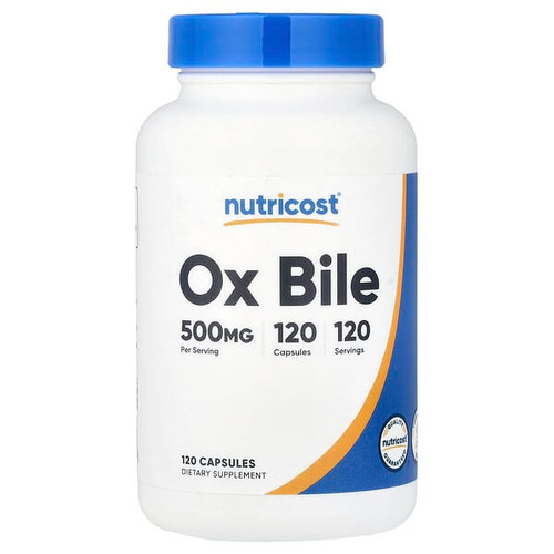 <img alt="Nutricost, Ox Bile, 500 mg, 120 Capsules" title="Nutricost, Ox Bile, 500 mg, 120 Capsules,810014670836"
