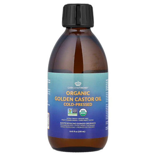 <img alt="Queen of the Thrones, Organic Golden Castor Oil, Cold-Pressed, 8.45 fl oz (250 ml)" title="Queen of the Thrones, Organic Golden Castor Oil, Cold-Pressed, 8.45 fl oz (250 ml),628173050143"