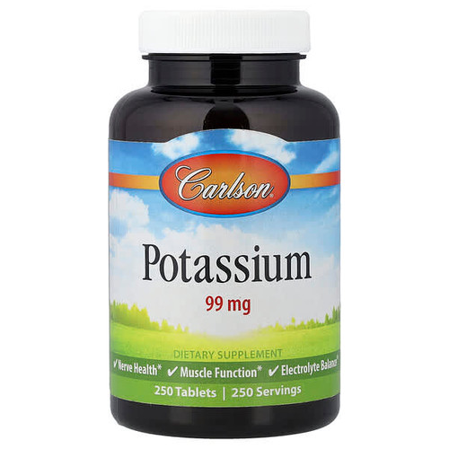 <img alt="Carlson, Potassium, 99 mg, 250 Tablets" title="Carlson, Potassium, 99 mg, 250 Tablets,088395052323"