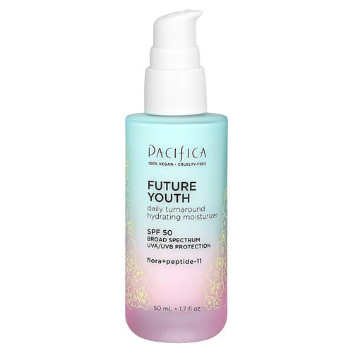 <img alt="Pacifica, Future Youth, Daily Turnaround Hydrating Moisturizer, SPF 50, 1.7 fl oz (50 ml)" title="Pacifica, Future Youth, Daily Turnaround Hydrating Moisturizer, SPF 50, 1.7 fl oz (50 ml),687735306586"
