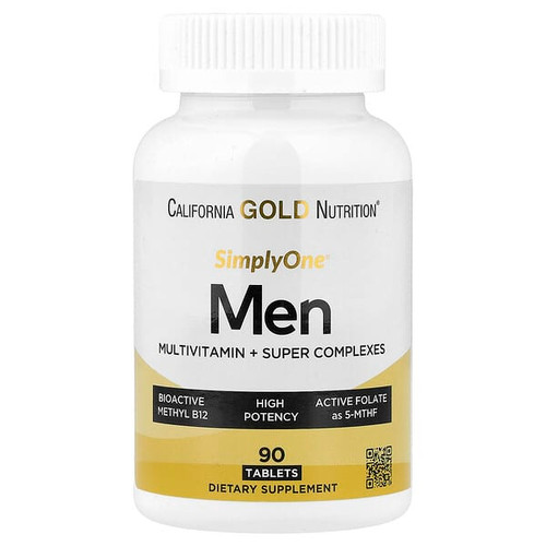 <img alt="California Gold Nutrition, SimplyOne, Mens Multivitamin + Super Complexes with Vitamin C + Super Adaptogen Complex, 90 Tablets" title="California Gold Nutrition, SimplyOne, Mens Multivitamin + Super Complexes with Vitamin C + Super Adaptogen Complex, 90 Tablets,898220024131"