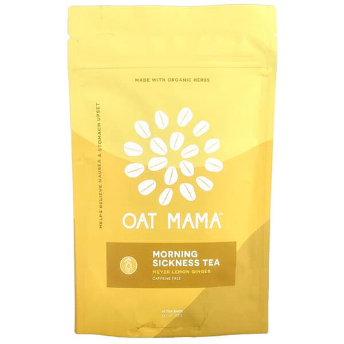 <img alt="Oat Mama, Morning Sickness Tea, Meyer Lemon Ginger, Caffeine Free, 14 Tea Bags, 32 g" title="Oat Mama, Morning Sickness Tea, Meyer Lemon Ginger, Caffeine Free, 14 Tea Bags, 32 g,860166002337"