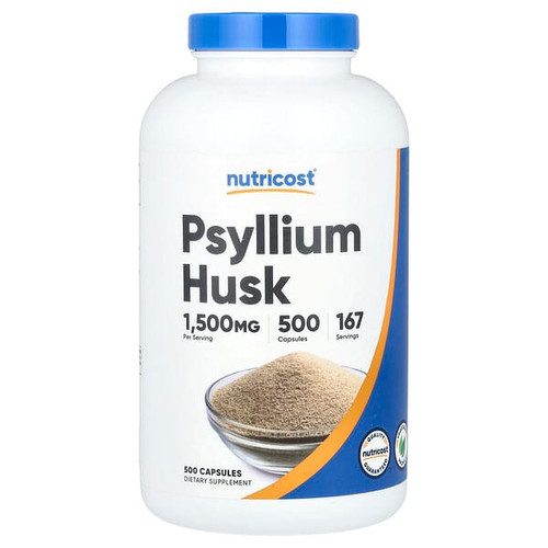 <img alt="Nutricost, Psyllium Husk, 500 Capsules (500 mg per Capsule)" title="Nutricost, Psyllium Husk, 500 Capsules (500 mg per Capsule),810014675381"
