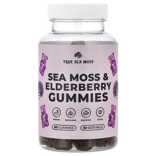 <img alt="True Sea Moss, Sea Moss & Elderberry Gummies , 60 Gummies" title="True Sea Moss, Sea Moss & Elderberry Gummies , 60 Gummies,5065006235479"