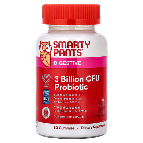 <img alt="SmartyPants, Digestive, Probiotic Gummies, Strawberry, 30 Gummies" title="SmartyPants, Digestive, Probiotic Gummies, Strawberry, 30 Gummies,817053024477"