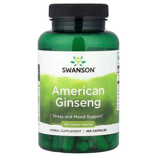 <img alt="Swanson Vitamins, American Ginseng , 550 mg , 100 Capsules" title="Swanson Vitamins, American Ginseng , 550 mg , 100 Capsules,087614015125"