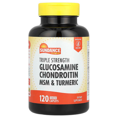 <img alt="Sundance Vitamins, Triple Strength Glucosamine Chondroitin MSM & Turmeric, 120 Coated Caplets" title="Sundance Vitamins, Triple Strength Glucosamine Chondroitin MSM & Turmeric, 120 Coated Caplets,840093140692"