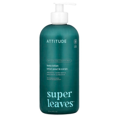 <img alt="ATTITUDE, Super Leaves, Body Lotion, Unscented, 16 fl oz (473 ml)" title="ATTITUDE, Super Leaves, Body Lotion, Unscented, 16 fl oz (473 ml),626232181807"