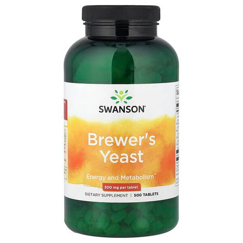 <img alt="Swanson Vitamins, Brewers Yeast, 500 Tablets" title="Swanson Vitamins, Brewers Yeast, 500 Tablets,087614018355"
