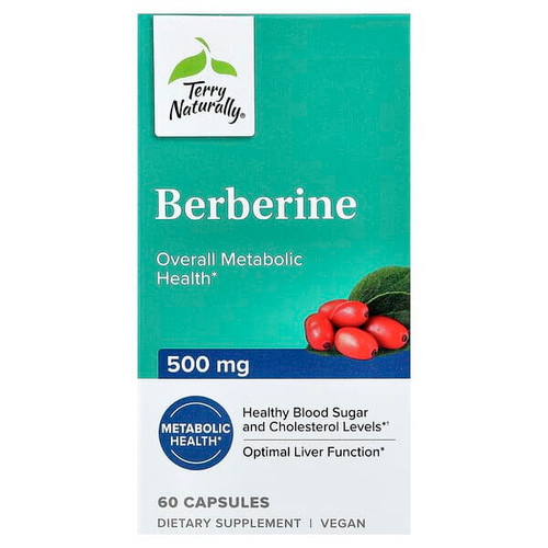 <img alt="Terry Naturally, Berberine, 500 mg, 60 Capsules" title="Terry Naturally, Berberine, 500 mg, 60 Capsules,367703297466"