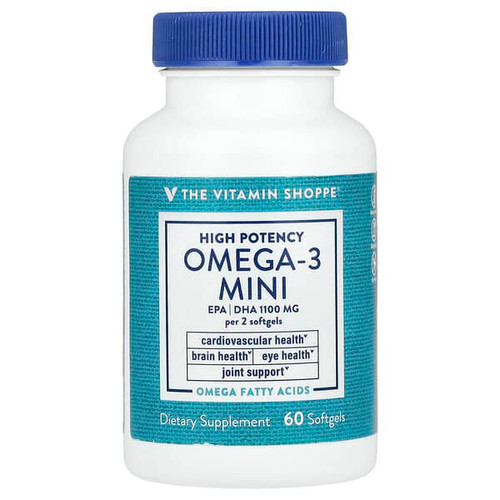 <img alt="The Vitamin Shoppe, Omega-3 Mini, High Potency, 60 Softgels (700 mg per Softgel)" title="The Vitamin Shoppe, Omega-3 Mini, High Potency, 60 Softgels (700 mg per Softgel),766536036646"