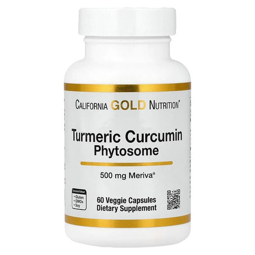 California Gold Nutrition, Turmeric Curcumin Phytosome Meriva, 500 mg, 60 Veggie Capsules