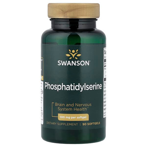 Swanson Vitamins, Phosphatidylserine, 100 mg, 90 Softgels