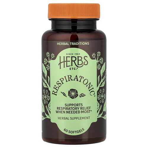 <img alt="Herbs Etc., Respiratonic, 60 Softgels (400 mg per Softgel)" title="Herbs Etc., Respiratonic, 60 Softgels (400 mg per Softgel),765704508060"