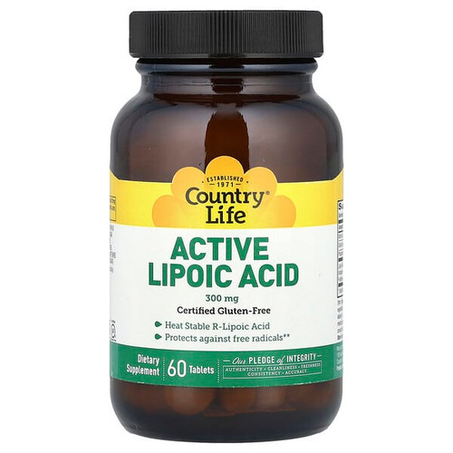 <img alt="Country Life, Active Lipoic Acid, 60 Tablets" title="Country Life, Active Lipoic Acid, 60 Tablets,015794016519"
