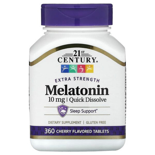 <img alt="21st Century, Melatonin, Quick Dissolve, Cherry, 10 mg, 360 Tablets" title="21st Century, Melatonin, Quick Dissolve, Cherry, 10 mg, 360 Tablets,740985280584"