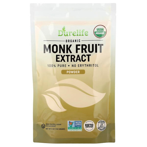 <img alt="DURELIFE, Organic Monk Fruit Extract Powder, 5 oz (142 g)" title="DURELIFE, Organic Monk Fruit Extract Powder, 5 oz (142 g),860011036906"