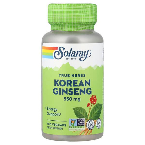 <img alt="Solaray, True Herbs, Korean Ginseng, 550 mg, 100 VegCaps" title="Solaray, True Herbs, Korean Ginseng, 550 mg, 100 VegCaps,076280131253"