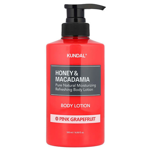 <img alt="Kundal, Honey & Macadamia, Body Lotion, Pink Grapefruit, 16.9 fl oz (500 ml)" title="Kundal, Honey & Macadamia, Body Lotion, Pink Grapefruit, 16.9 fl oz (500 ml),8809568740234"