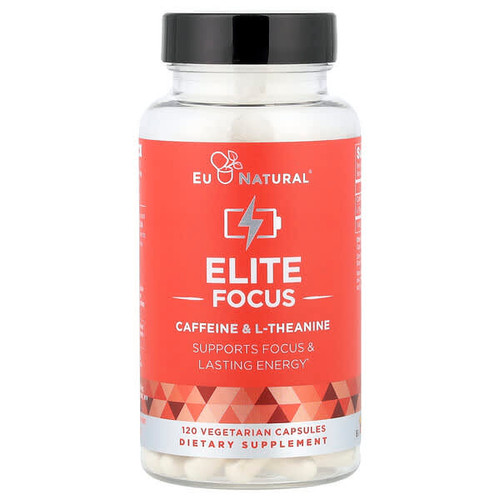 <img alt="Eu Natural, Elite Focus, Caffeine & L-Theanine, 120 Vegetarian Capsules" title="Eu Natural, Elite Focus, Caffeine & L-Theanine, 120 Vegetarian Capsules,855244008165"