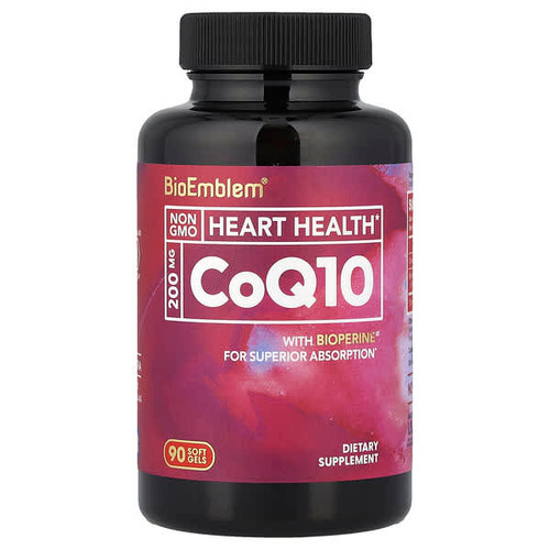 <img alt="BioEmblem, CoQ10 with BioPerine, 90 Soft Gels" title="BioEmblem, CoQ10 with BioPerine, 90 Soft Gels,810163820069"