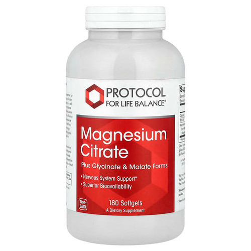 <img alt="Protocol for Life Balance, Magnesium Citrate, 180 Softgels (133 mg per Softgel)" title="Protocol for Life Balance, Magnesium Citrate, 180 Softgels (133 mg per Softgel),707359112988"