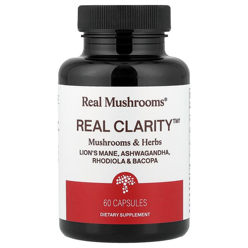 <img alt="Real Mushrooms, RealClarity, Mushrooms & Herbs, 60 Capsules" title="Real Mushrooms, RealClarity, Mushrooms & Herbs, 60 Capsules,628110068521"