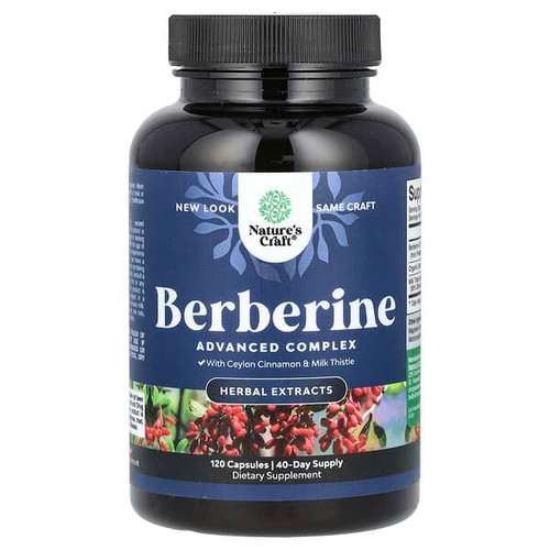 <img alt="Natures Craft, Berberine, 120 Capsules" title="Natures Craft, Berberine, 120 Capsules,850034386669"