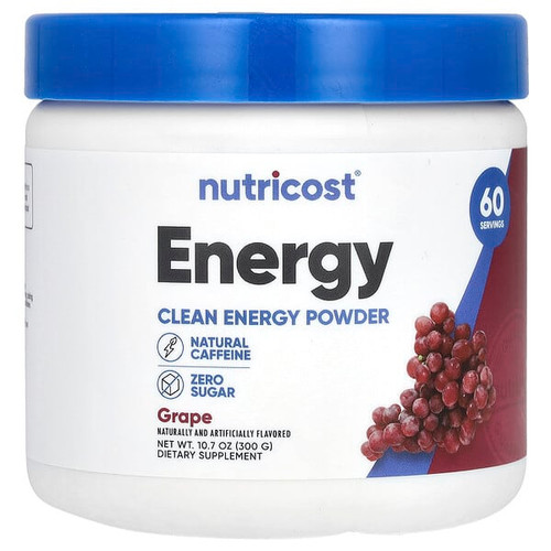 <img alt="Nutricost, Energy, Clean Energy Powder, Grape, 10.7 oz (300 g)" title="Nutricost, Energy, Clean Energy Powder, Grape, 10.7 oz (300 g),810139570394"