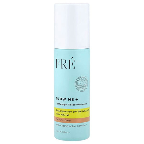 <img alt="Fre, Glow Me+, Lightweight Tinted Moisturizer, SPF 30, Medium-Deep, 1.69 fl oz (50 ml)" title="Fre, Glow Me+, Lightweight Tinted Moisturizer, SPF 30, Medium-Deep, 1.69 fl oz (50 ml),7290019554059"