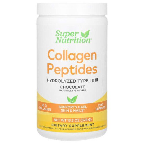 <img alt="Super Nutrition, Collagen Peptides, Chocolate, 13.33 oz (378 g)" title="Super Nutrition, Collagen Peptides, Chocolate, 13.33 oz (378 g),898220023479"