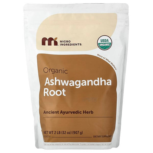<img alt="Micro Ingredients, Organic Ashwagandha Root Powder, 32 oz (907 g)" title="Micro Ingredients, Organic Ashwagandha Root Powder, 32 oz (907 g),850069023072"