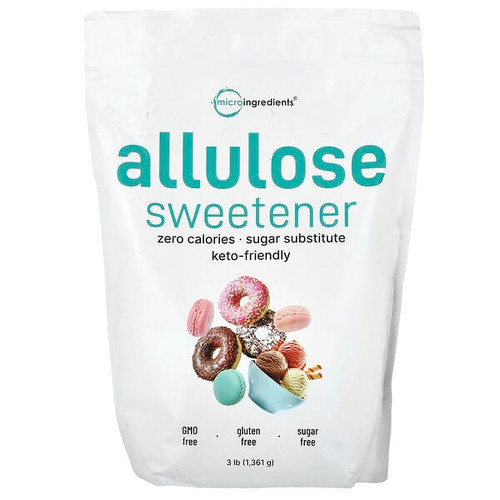 <img alt="Micro Ingredients, Allulose Sweetener, 3 lb (1,361 g)" title="Micro Ingredients, Allulose Sweetener, 3 lb (1,361 g),850056167048"