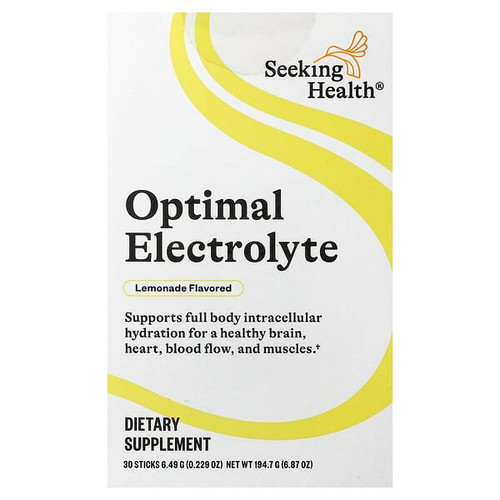 <img alt="Seeking Health, Optimal Electrolyte, Lemonade, 30 Sticks, 0.229 oz (6.49 g) Each" title="Seeking Health, Optimal Electrolyte, Lemonade, 30 Sticks, 0.229 oz (6.49 g) Each,810007521619"