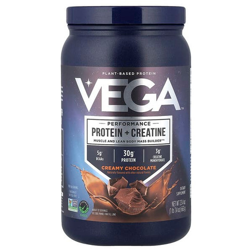 <img alt="Vega, Performance, Protein + Creatine, Creamy Chocolate, 1 lb 7.4 oz (663 g)" title="Vega, Performance, Protein + Creatine, Creamy Chocolate, 1 lb 7.4 oz (663 g),838766001852"