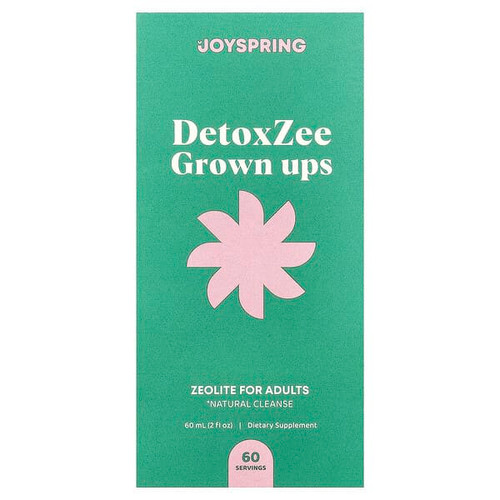 <img alt="JoySpring, DetoxZee Grown Ups, Zeolite For Adults, 2 fl oz (60 ml)" title="JoySpring, DetoxZee Grown Ups, Zeolite For Adults, 2 fl oz (60 ml),860013181307"