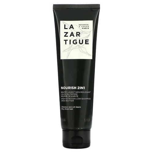 <img alt="Lazartigue, Nourish 2 IN 1, High Nutrition Low-Shampoo, Dry, Thick Hair, 5.1 fl oz (150 ml)" title="Lazartigue, Nourish 2 IN 1, High Nutrition Low-Shampoo, Dry, Thick Hair, 5.1 fl oz (150 ml),3372290121220"