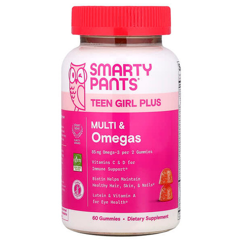 <img alt="SmartyPants, Teen Girl Plus Multi & Omegas. Mango Orange, 60 Gummies" title="SmartyPants, Teen Girl Plus Multi & Omegas. Mango Orange, 60 Gummies,817053024088"