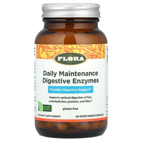 <img alt="Flora, Daily Maintenance Digestive Enzymes, 60 Vegetarian Capsules" title="Flora, Daily Maintenance Digestive Enzymes, 60 Vegetarian Capsules,061998613702"