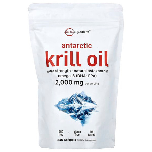 <img alt="Micro Ingredients, Antarctic Krill Oil, 240 Softgels" title="Micro Ingredients, Antarctic Krill Oil, 240 Softgels,850015616778"