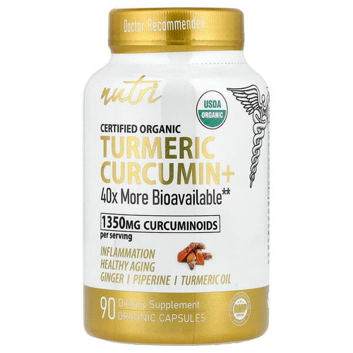 <img alt="Nutri, Organic Turmeric Curcumin+, 90 Organic Capsules" title="Nutri, Organic Turmeric Curcumin+, 90 Organic Capsules,810102742643"