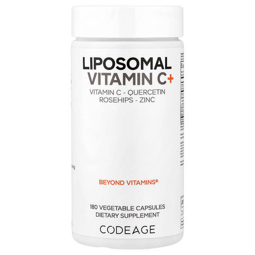 <img alt="Codeage, Liposomal Vitamin C+, 180 Vegetable Capsules" title="Codeage, Liposomal Vitamin C+, 180 Vegetable Capsules,853919008649"