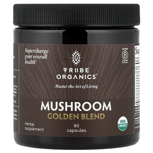 <img alt="Tribe Organics, Mushroom Golden Blend, 90 Capsules" title="Tribe Organics, Mushroom Golden Blend, 90 Capsules,860013162832"