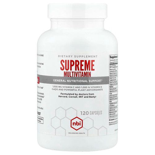 <img alt="NBI, Supreme Multivitamin, 120 Capsules" title="NBI, Supreme Multivitamin, 120 Capsules,718122968114"