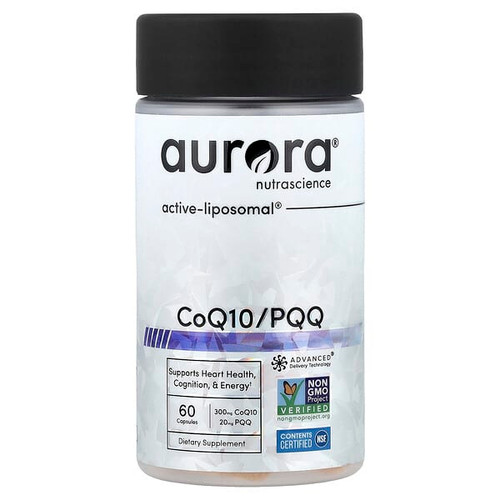 <img alt="Aurora Nutrascience, CoQ10 - PQQ, 60 Capsules" title="Aurora Nutrascience, CoQ10 - PQQ, 60 Capsules,990313200504"