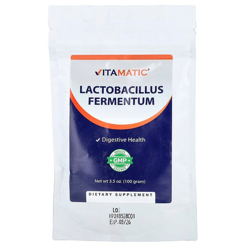 <img alt="Vitamatic, Lactobacillus Fermentum, 3.5 oz (100 g)" title="Vitamatic, Lactobacillus Fermentum, 3.5 oz (100 g),810078474654"