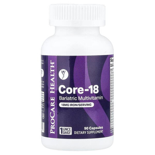 <img alt="ProCare Health, Core 18, Bariatric Multivitamin, 90 Capsules" title="ProCare Health, Core 18, Bariatric Multivitamin, 90 Capsules,850067388043"